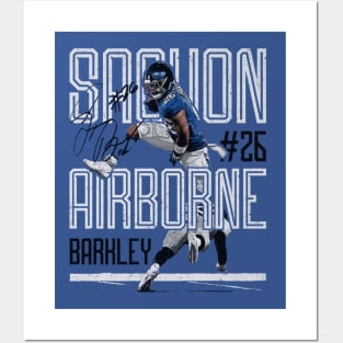 Saquon Barkley New York G Airbourne Posters and Art